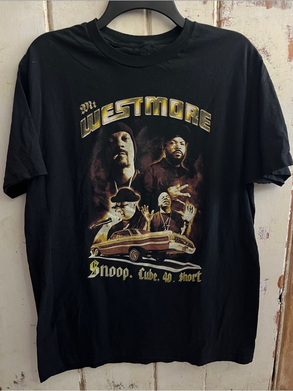 Mt. Westmore Snoop, Cube, 40 & Short Music Black Classic Car Graphic Tee